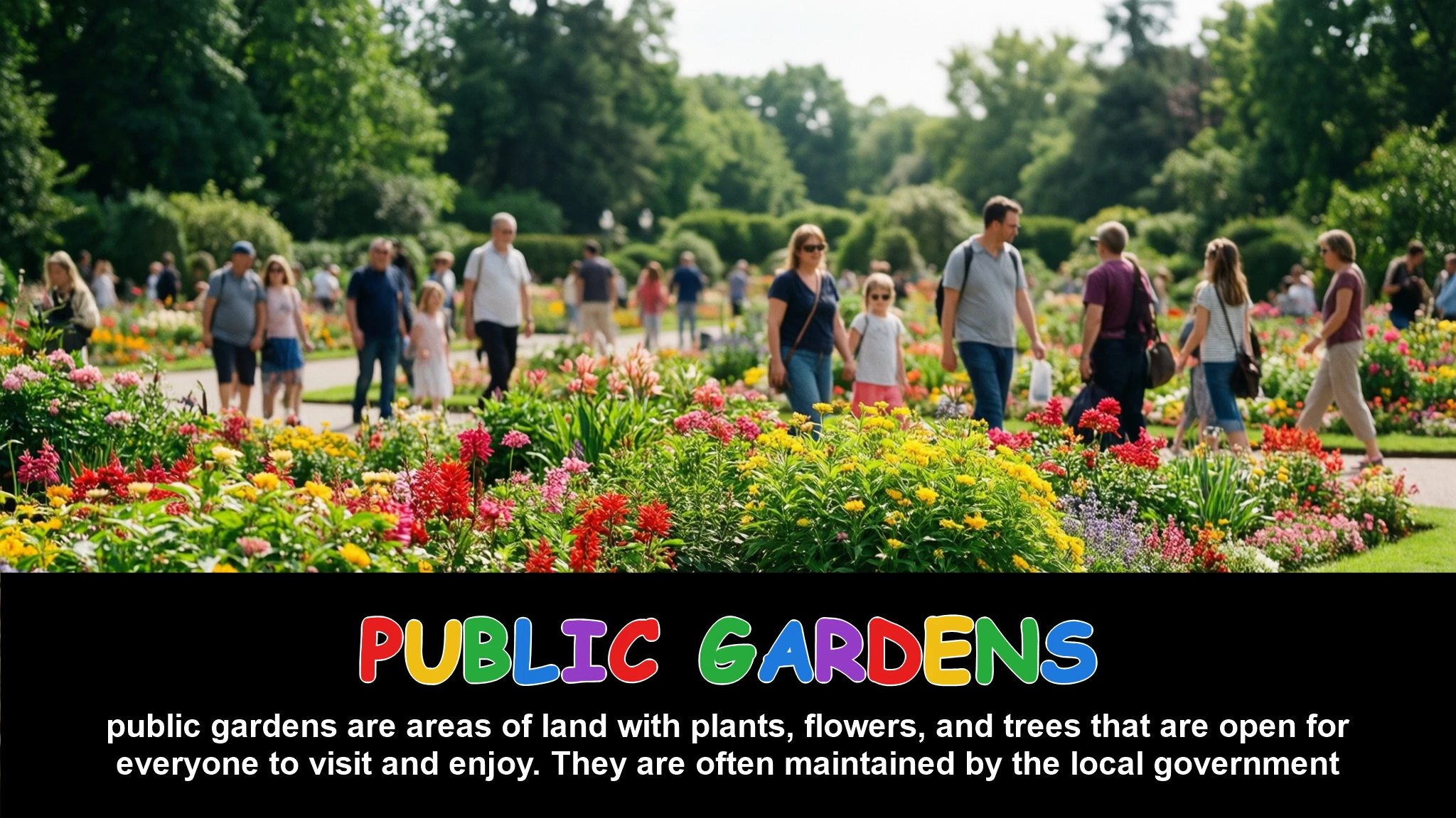 English Illustration for public gardens